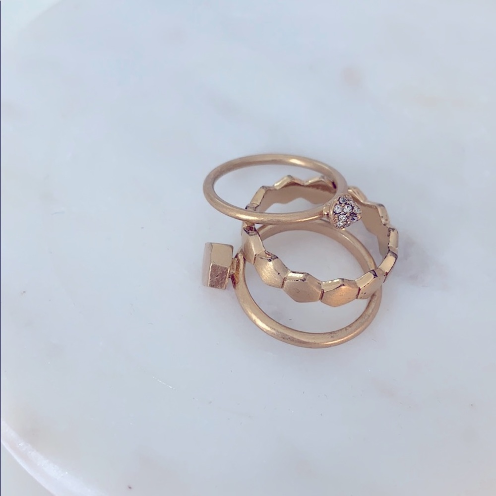 Set of 3 Madewell Rings